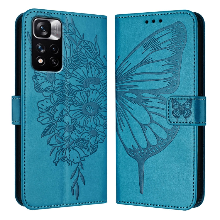 Embossed Butterfly Leather Phone Case, For Xiaomi Redmi Note 11 Pro+ 5G EU, For Xiaomi Civi 1S, For Xiaomi Poco X3 GT, For Xiaomi Mi 11 Ultra, For Xiaomi Mi 10T Lite 5G, For Xiaomi Redmi 8 / 8A