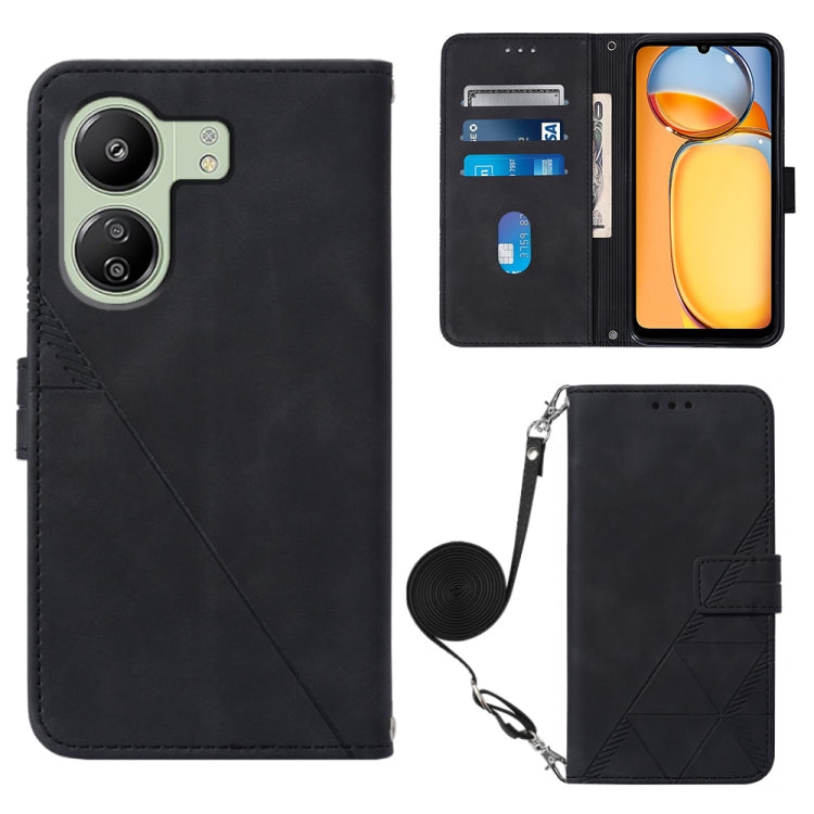 Crossbody 3D Embossed Flip Leather Phone Case, For Xiaomi Poco M6 Pro 4G, For Xiaomi Redmi A3, For Xiaomi Redmi Note 13 Pro 4G Global, For Xiaomi Redmi Note 13 4G Global, For Xiaomi Redmi K70E, For Xiaomi Poco X6 Pro, For Xiaomi Redmi Note 13 5G Global...