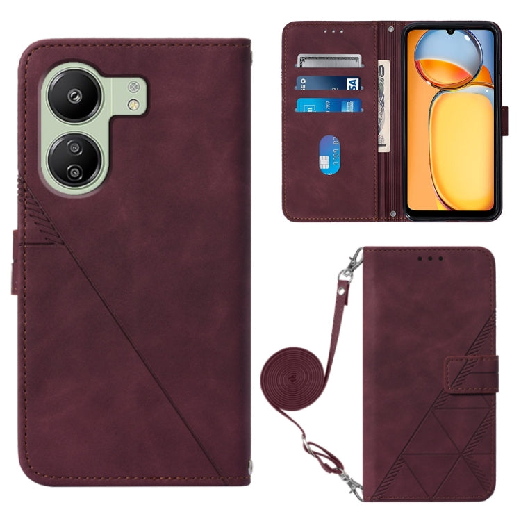 Crossbody 3D Embossed Flip Leather Phone Case, For Xiaomi Poco M6 Pro 4G, For Xiaomi Redmi A3, For Xiaomi Redmi Note 13 Pro 4G Global, For Xiaomi Redmi Note 13 4G Global, For Xiaomi Redmi K70E, For Xiaomi Poco X6 Pro, For Xiaomi Redmi Note 13 5G Global...
