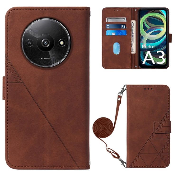 Crossbody 3D Embossed Flip Leather Phone Case, For Xiaomi Poco M6 Pro 4G, For Xiaomi Redmi A3, For Xiaomi Redmi Note 13 Pro 4G Global, For Xiaomi Redmi Note 13 4G Global, For Xiaomi Redmi K70E, For Xiaomi Poco X6 Pro, For Xiaomi Redmi Note 13 5G Global...