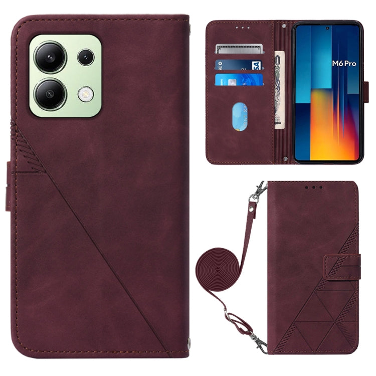 Crossbody 3D Embossed Flip Leather Phone Case, For Xiaomi Poco M6 Pro 4G, For Xiaomi Redmi A3, For Xiaomi Redmi Note 13 Pro 4G Global, For Xiaomi Redmi Note 13 4G Global, For Xiaomi Redmi K70E, For Xiaomi Poco X6 Pro, For Xiaomi Redmi Note 13 5G Global...