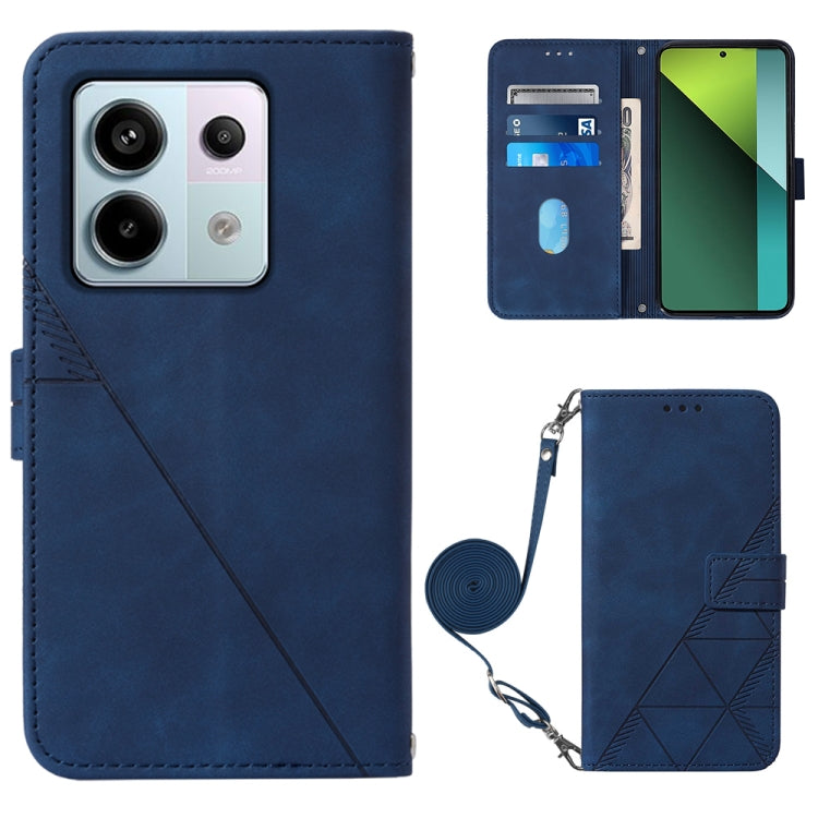 Crossbody 3D Embossed Flip Leather Phone Case, For Xiaomi Redmi Note 13 Pro+ 5G, For Xiaomi Redmi Note 13 Pro 5G Global