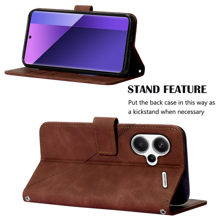 Crossbody 3D Embossed Flip Leather Phone Case, For Xiaomi Redmi Note 13 Pro+ 5G, For Xiaomi Redmi Note 13 Pro 5G Global