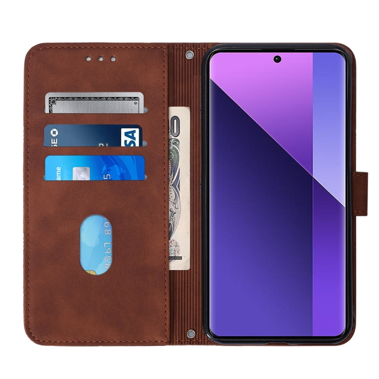 Crossbody 3D Embossed Flip Leather Phone Case, For Xiaomi Redmi Note 13 Pro+ 5G, For Xiaomi Redmi Note 13 Pro 5G Global