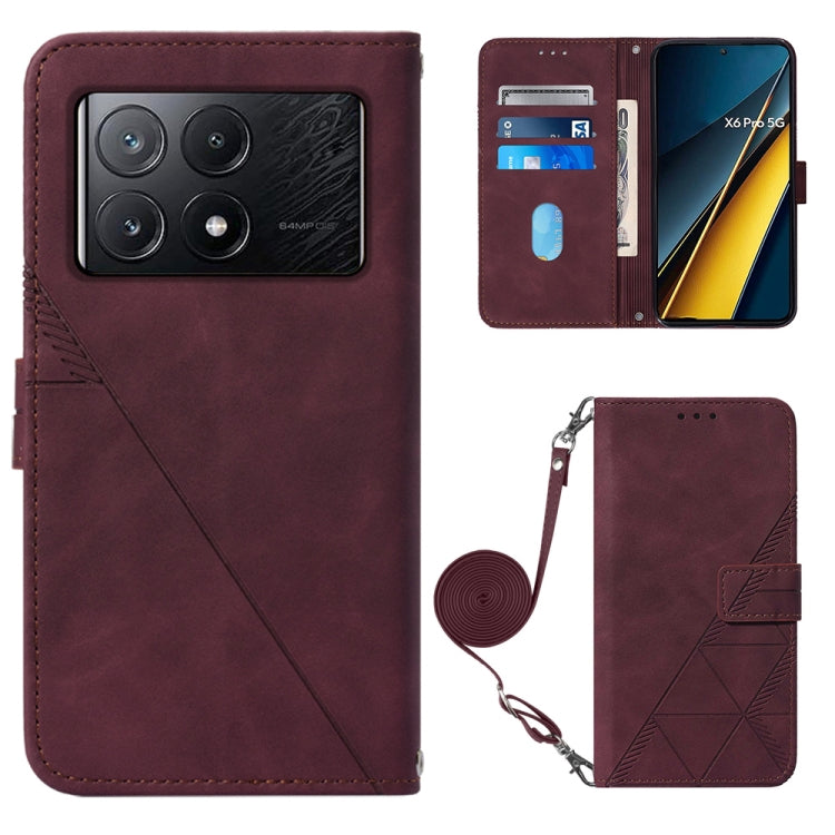 Crossbody 3D Embossed Flip Leather Phone Case, For Xiaomi Poco M6 Pro 4G, For Xiaomi Redmi A3, For Xiaomi Redmi Note 13 Pro 4G Global, For Xiaomi Redmi Note 13 4G Global, For Xiaomi Redmi K70E, For Xiaomi Poco X6 Pro, For Xiaomi Redmi Note 13 5G Global...