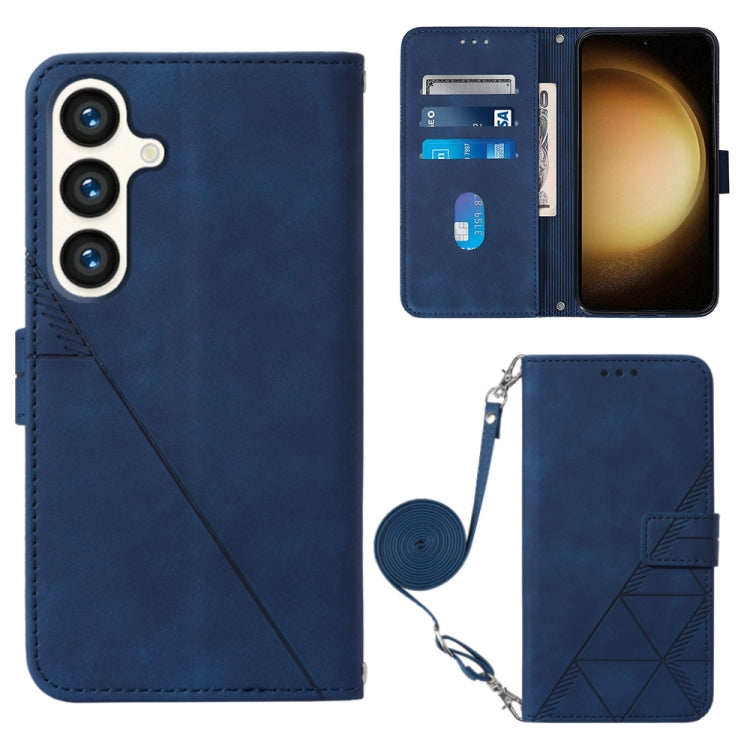 Crossbody 3D Embossed Flip Leather Phone Case, For Samsung Galaxy S24 FE 5G, For Samsung Galaxy M35, For Samsung Galaxy A55, For Samsung Galaxy A35 5G, For Samsung Galaxy S24 Ultra 5G, For Samsung Galaxy S24+ 5G, For Samsung Galaxy S24 5G