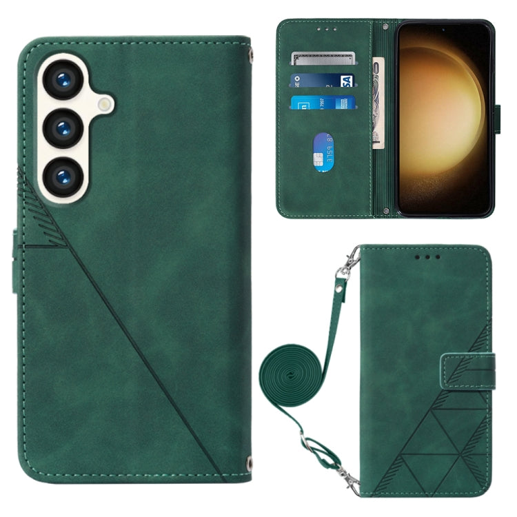 Crossbody 3D Embossed Flip Leather Phone Case, For Samsung Galaxy S24 FE 5G, For Samsung Galaxy M35, For Samsung Galaxy A55, For Samsung Galaxy A35 5G, For Samsung Galaxy S24 Ultra 5G, For Samsung Galaxy S24+ 5G, For Samsung Galaxy S24 5G