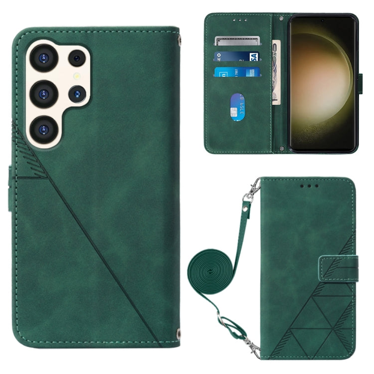 Crossbody 3D Embossed Flip Leather Phone Case, For Samsung Galaxy S24 FE 5G, For Samsung Galaxy M35, For Samsung Galaxy A55, For Samsung Galaxy A35 5G, For Samsung Galaxy S24 Ultra 5G, For Samsung Galaxy S24+ 5G, For Samsung Galaxy S24 5G