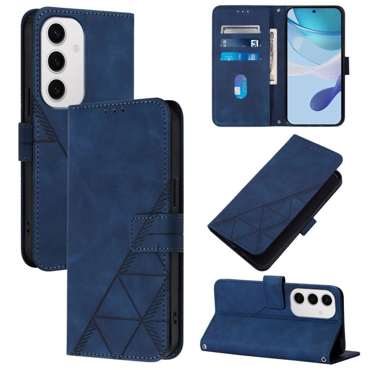 Crossbody 3D Embossed Flip Leather Phone Case, For Samsung Galaxy S24 FE 5G, For Samsung Galaxy M35, For Samsung Galaxy A55, For Samsung Galaxy A35 5G, For Samsung Galaxy S24 Ultra 5G, For Samsung Galaxy S24+ 5G, For Samsung Galaxy S24 5G