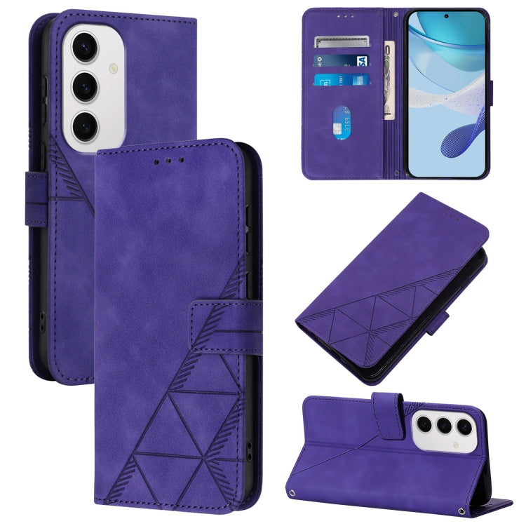 Crossbody 3D Embossed Flip Leather Phone Case, For Samsung Galaxy S24 FE 5G, For Samsung Galaxy M35, For Samsung Galaxy A55, For Samsung Galaxy A35 5G, For Samsung Galaxy S24 Ultra 5G, For Samsung Galaxy S24+ 5G, For Samsung Galaxy S24 5G
