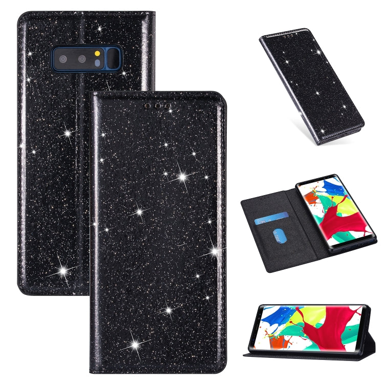 Ultrathin Glitter Magnetic Horizontal Flip Leather Case with Holder & Card Slots, For Samsung Galaxy A70, For Samsung Galaxy A7 (2018) / A750, For Samsung Galaxy J4 (2018), For Samsung Galaxy J4+, For Samsung Galaxy J6 (2018), For Samsung Galaxy J6+   ...