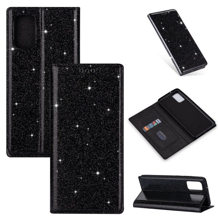 Ultrathin Glitter Magnetic Horizontal Flip Leather Case with Holder & Card Slots, For Samsung Galaxy Note 10, For Samsung Galaxy Note 10 Plus, For Samsung Galaxy S9, For Samsung Galaxy S10, For Samsung Galaxy S10e, For Samsung Galaxy S10+              ...