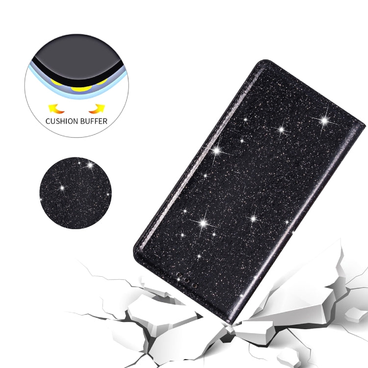 Ultrathin Glitter Magnetic Horizontal Flip Leather Case with Holder & Card Slots, For Samsung Galaxy A91, For Samsung Galaxy A21, For Samsung Galaxy A51, For Samsung Galaxy A71, For Samsung Galaxy S20, For Samsung Galaxy S20+, For Samsung Galaxy S20 Ul...