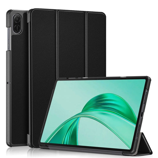 Custer Pure Color 3-Fold Leather Tablet Case, For Honor Pad X8b / X8a, For Honor Pad X9a / X9 Pro, For Honor Pad V9 11.5, For Honor Pad 9
