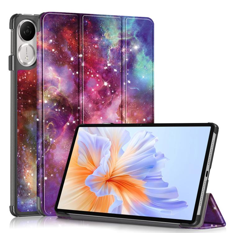 Custer Painted 3-Fold Leather Tablet Case, For Honor Pad X9a / X9 Pro, For Honor Pad V9 11.5, For Honor Pad X8a, For Honor Pad 9