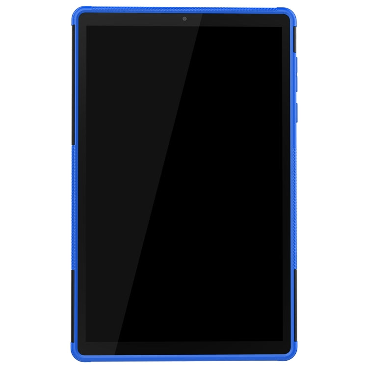 Tire Texture Shockproof TPU+PC Protective Case with Holder, For Lenovo Tab M10 Plus TB-X606F