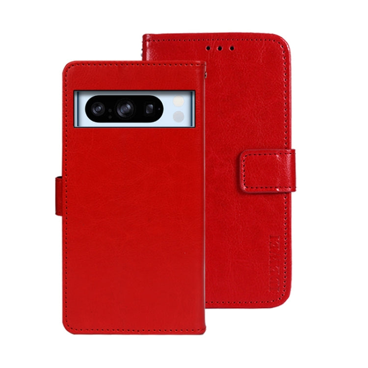 idewei Crazy Horse Texture Leather Phone Case, For Google Pixel 10 Pro XL, For Google Pixel 10 Pro, For Google Pixel 10, For Google Pixel 9a, For Google Pixel 8a, For Google Pixel 8 Pro