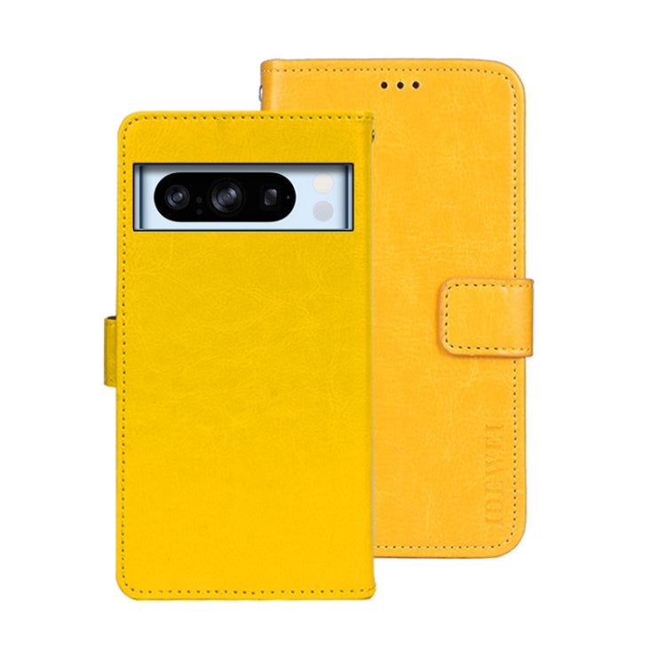 idewei Crazy Horse Texture Leather Phone Case, For Google Pixel 10 Pro XL, For Google Pixel 10 Pro, For Google Pixel 10, For Google Pixel 9a, For Google Pixel 8a, For Google Pixel 8 Pro