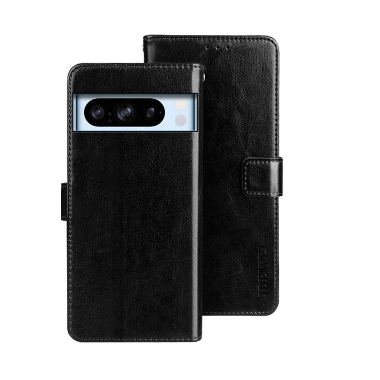 idewei Crazy Horse Texture Leather Phone Case, For Google Pixel 10 Pro XL, For Google Pixel 10 Pro, For Google Pixel 10, For Google Pixel 9a, For Google Pixel 8a, For Google Pixel 8 Pro