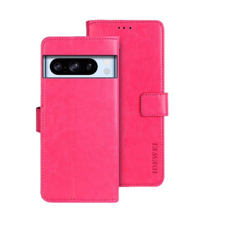 idewei Crazy Horse Texture Leather Phone Case, For Google Pixel 10 Pro XL, For Google Pixel 10 Pro, For Google Pixel 10, For Google Pixel 9a, For Google Pixel 8a, For Google Pixel 8 Pro