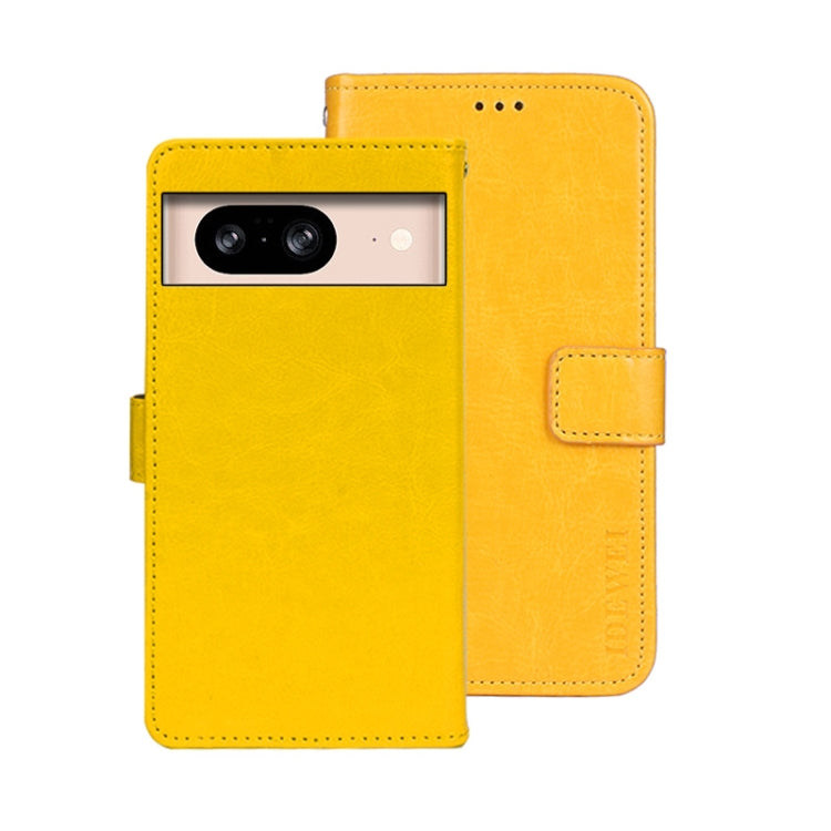 idewei Crazy Horse Texture Leather Phone Case, For Google Pixel 8