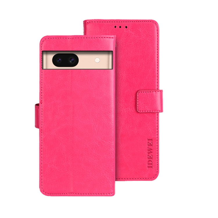 idewei Crazy Horse Texture Leather Phone Case, For Google Pixel 10 Pro XL, For Google Pixel 10 Pro, For Google Pixel 10, For Google Pixel 9a, For Google Pixel 8a, For Google Pixel 8 Pro