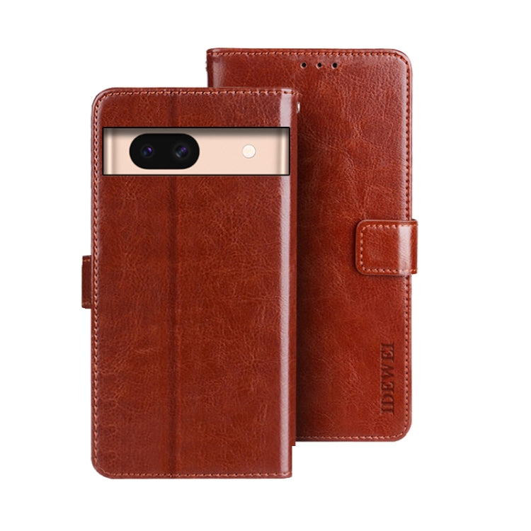 idewei Crazy Horse Texture Leather Phone Case, For Google Pixel 10 Pro XL, For Google Pixel 10 Pro, For Google Pixel 10, For Google Pixel 9a, For Google Pixel 8a, For Google Pixel 8 Pro
