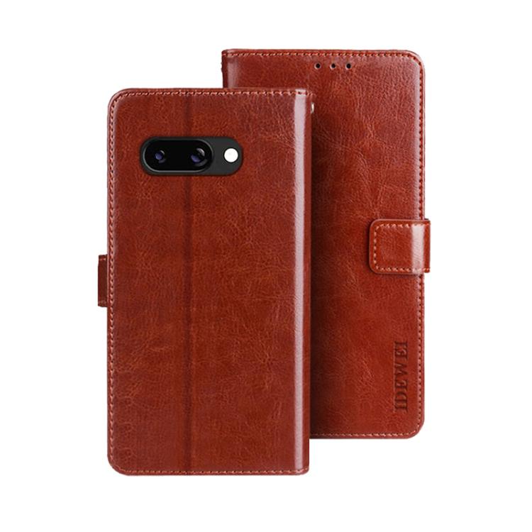 idewei Crazy Horse Texture Leather Phone Case, For Google Pixel 10 Pro XL, For Google Pixel 10 Pro, For Google Pixel 10, For Google Pixel 9a, For Google Pixel 8a, For Google Pixel 8 Pro