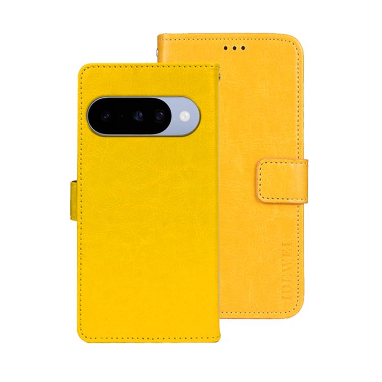 idewei Crazy Horse Texture Leather Phone Case, For Google Pixel 10 Pro XL, For Google Pixel 10 Pro, For Google Pixel 10, For Google Pixel 9a, For Google Pixel 8a, For Google Pixel 8 Pro