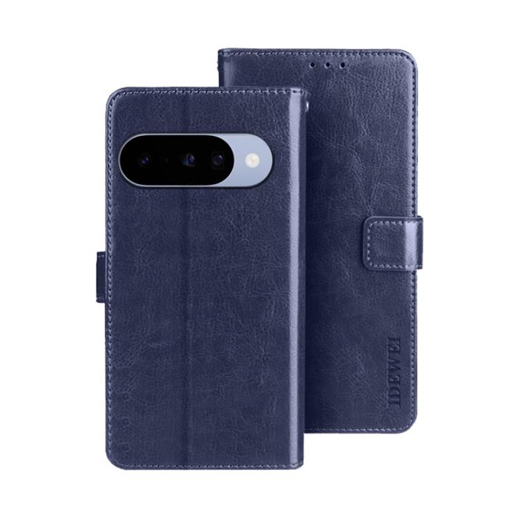 idewei Crazy Horse Texture Leather Phone Case, For Google Pixel 10 Pro XL, For Google Pixel 10 Pro, For Google Pixel 10, For Google Pixel 9a, For Google Pixel 8a, For Google Pixel 8 Pro