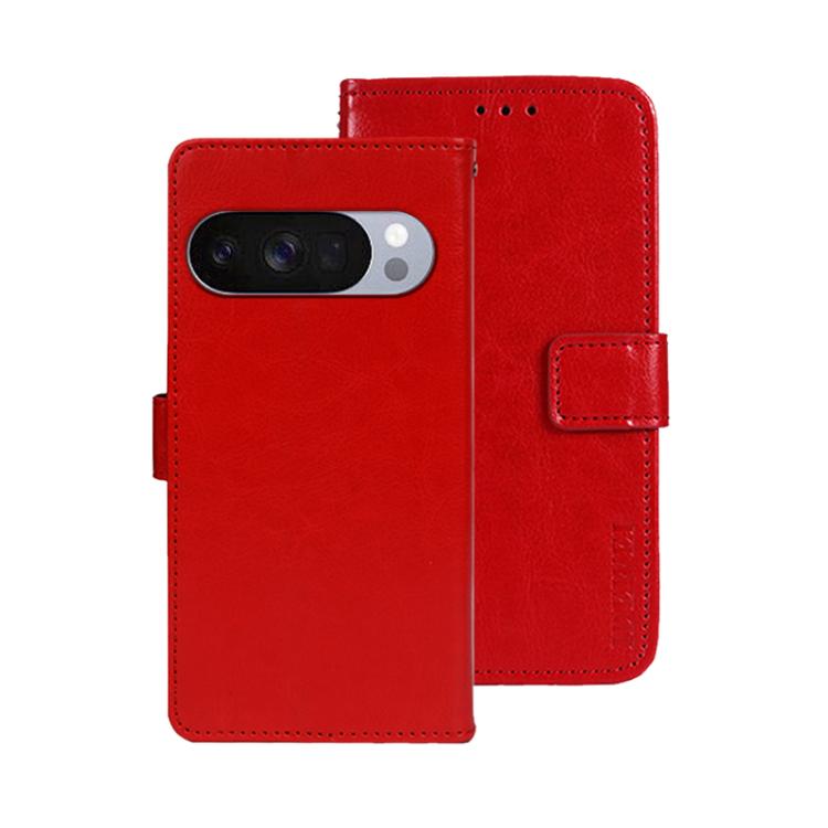 idewei Crazy Horse Texture Leather Phone Case, For Google Pixel 10 Pro XL, For Google Pixel 10 Pro, For Google Pixel 10, For Google Pixel 9a, For Google Pixel 8a, For Google Pixel 8 Pro