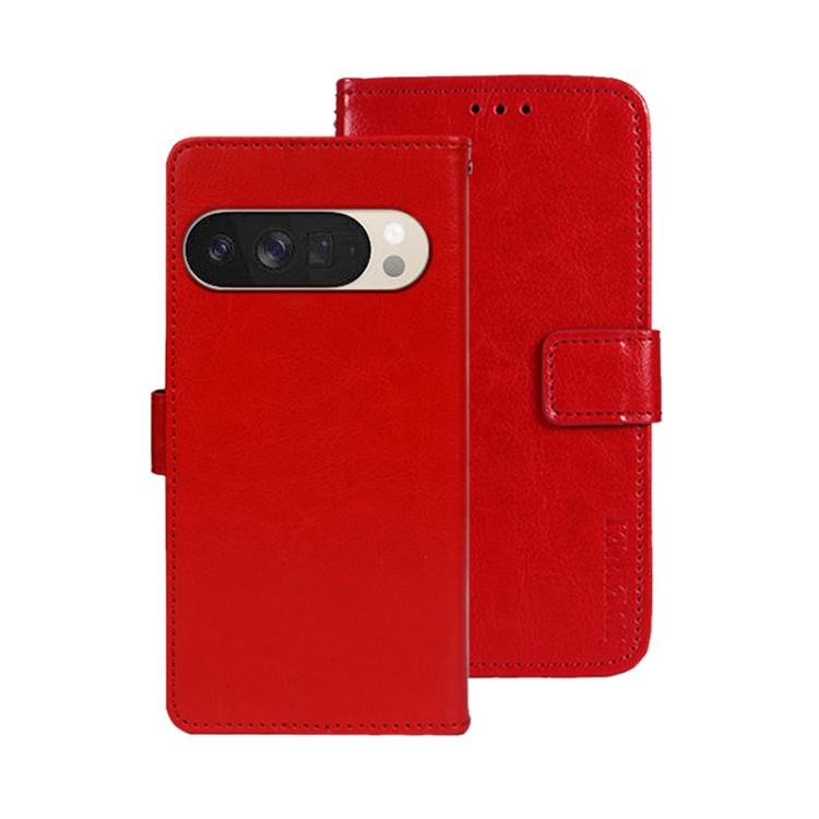 idewei Crazy Horse Texture Leather Phone Case, For Google Pixel 10 Pro XL, For Google Pixel 10 Pro, For Google Pixel 10, For Google Pixel 9a, For Google Pixel 8a, For Google Pixel 8 Pro