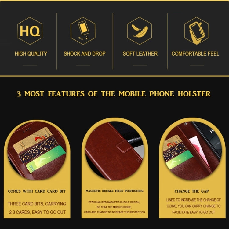 idewei Crazy Horse Texture Leather Phone Case, For Google Pixel 10 Pro XL, For Google Pixel 10 Pro, For Google Pixel 10, For Google Pixel 9a, For Google Pixel 8a, For Google Pixel 8 Pro