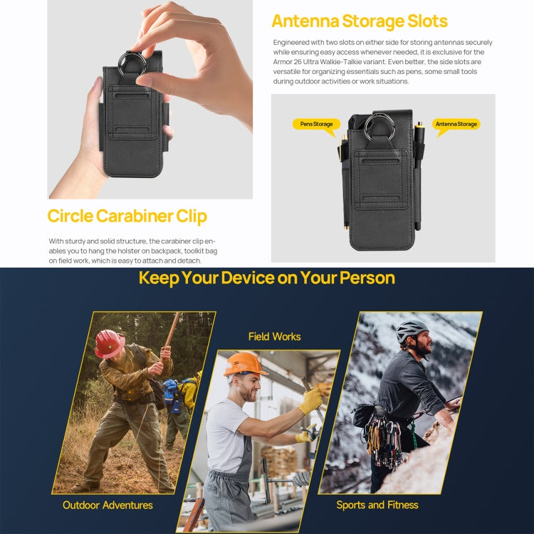 Ulefone Armor Holster Multi-Purpose Phone Pouch Waist Bag, For Ulefone Armor 26 Ultra, For Ulefone Armor 24