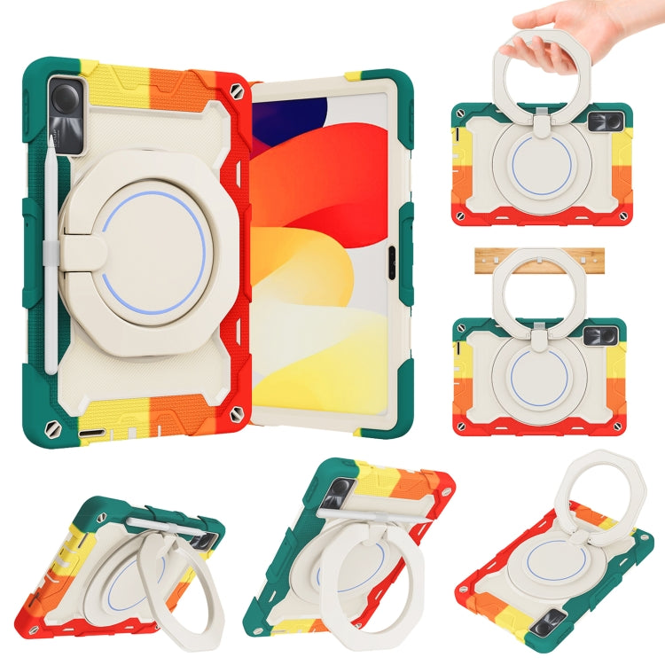 Armor Portable Rotating Ring Holder Silicone Tablet Case, For Redmi Pad 2 SE 9.7 inch 2026, For Redmi Pad Pro 12.1 / Pad 2 Pro, For Xiaomi Redmi Pad SE, For Xiaomi Pad 6/6 Pro