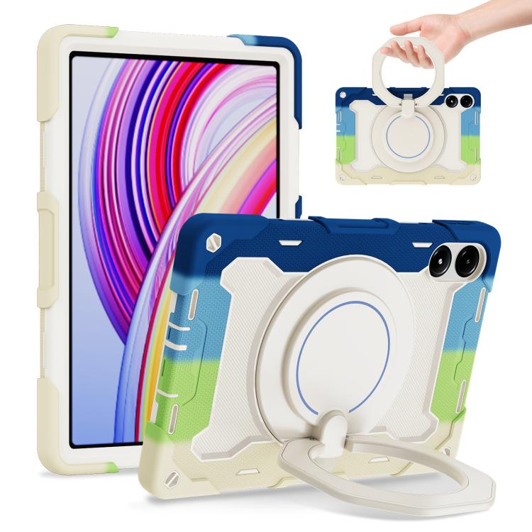 Armor Portable Rotating Ring Holder Silicone Tablet Case, For Redmi Pad 2 SE 9.7 inch 2026, For Redmi Pad Pro 12.1 / Pad 2 Pro, For Xiaomi Redmi Pad SE, For Xiaomi Pad 6/6 Pro