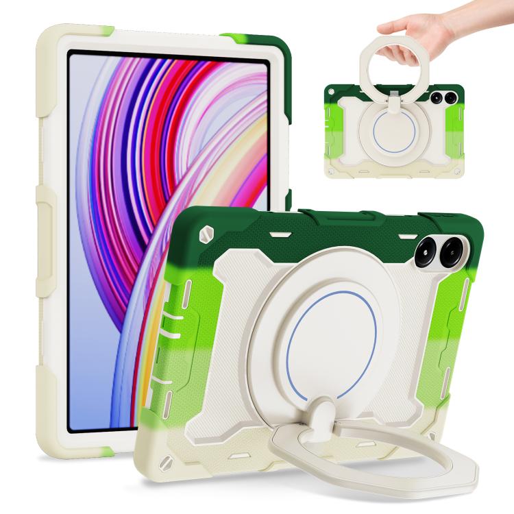 Armor Portable Rotating Ring Holder Silicone Tablet Case, For Redmi Pad 2 SE 9.7 inch 2026, For Redmi Pad Pro 12.1 / Pad 2 Pro, For Xiaomi Redmi Pad SE, For Xiaomi Pad 6/6 Pro