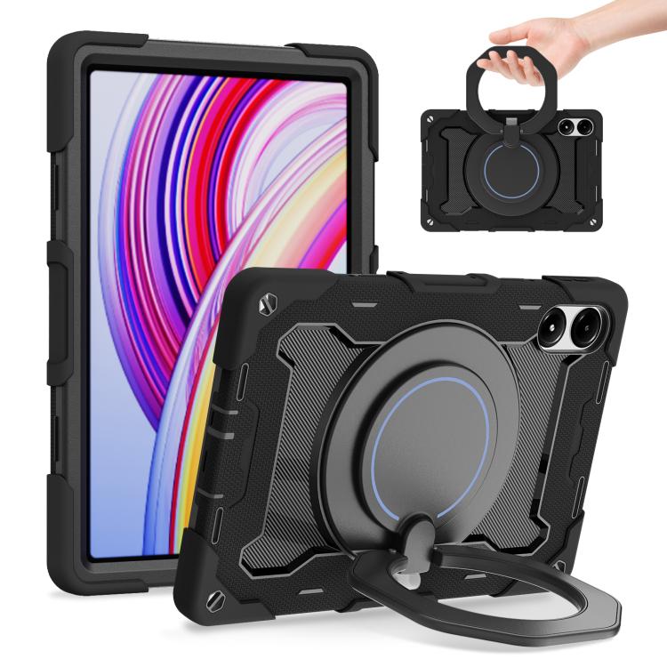 Armor Portable Rotating Ring Holder Silicone Tablet Case, For Redmi Pad 2 SE 9.7 inch 2026, For Redmi Pad Pro 12.1 / Pad 2 Pro, For Xiaomi Redmi Pad SE, For Xiaomi Pad 6/6 Pro