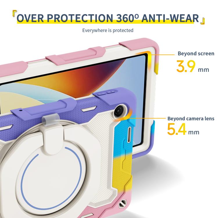 Armor Portable Rotating Ring Holder Silicone Tablet Case, For Redmi Pad 2 SE 9.7 inch 2026, For Redmi Pad Pro 12.1 / Pad 2 Pro, For Xiaomi Redmi Pad SE, For Xiaomi Pad 6/6 Pro