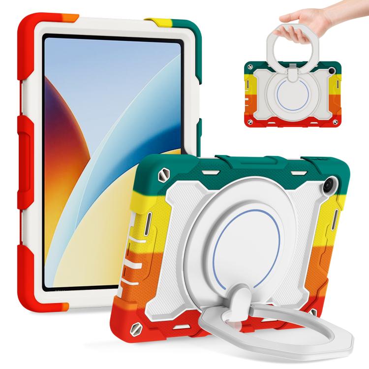 Armor Portable Rotating Ring Holder Silicone Tablet Case, For Redmi Pad 2 SE 9.7 inch 2026, For Redmi Pad Pro 12.1 / Pad 2 Pro, For Xiaomi Redmi Pad SE, For Xiaomi Pad 6/6 Pro