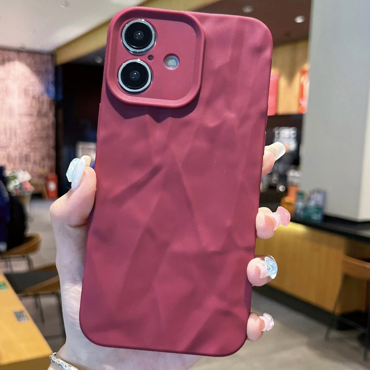 Frosted Wrinkles Texture TPU Phone Case, For iPhone 16 Pro Max, For iPhone 16 Pro, For iPhone 16 Plus, For iPhone 16, For iPhone 15 Pro Max, For iPhone 15 Pro, For iPhone 15 Plus, For iPhone 15