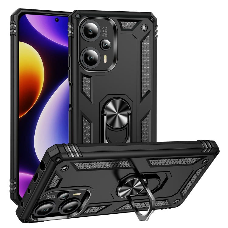 Shockproof TPU + PC Phone Case with Holder, For Xiaomi Redmi Note 13 Pro+ 5G, For Xiaomi Redmi Note 13 Pro 5G, For Xiaomi Poco F5 5G / Redmi Note 12 Turbo 5G