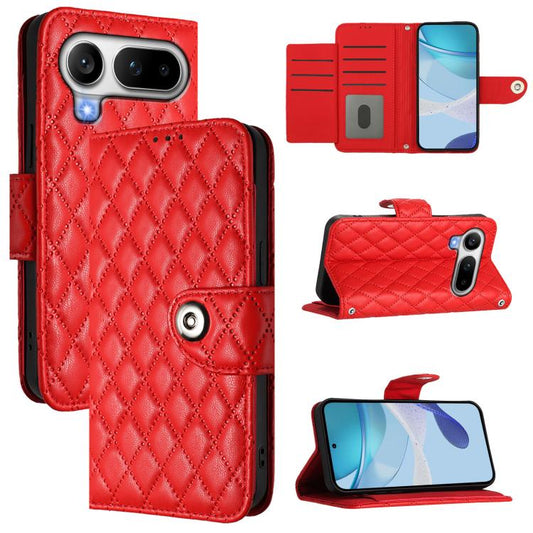 Rhombic Texture Flip Leather Phone Case with Lanyard, For Honor Magic8 Pro Air 5G, For Honor X8d 4G, For Honor Magic8 Pro, For Honor Magic8, For Honor Play 70 Plus, For Honor X5c Plus, For Honor X6c 4G, For Honor 400 Pro 5G 160.8mm Global