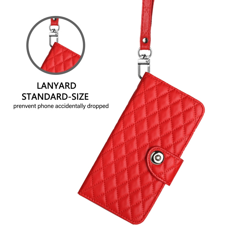 Rhombic Texture Flip Leather Phone Case with Lanyard, For OPPO A3 Pro 5G Global, For OPPO A38 4G / A18 4G, For OPPO Reno10 / Reno10 Pro Global, For OPPO A78 5G / A58 5G, For OPPO A17, For OPPO A32 2020 4G / A53 2020 4G, For OPPO A53s 4G / A33 2020 4G  ...