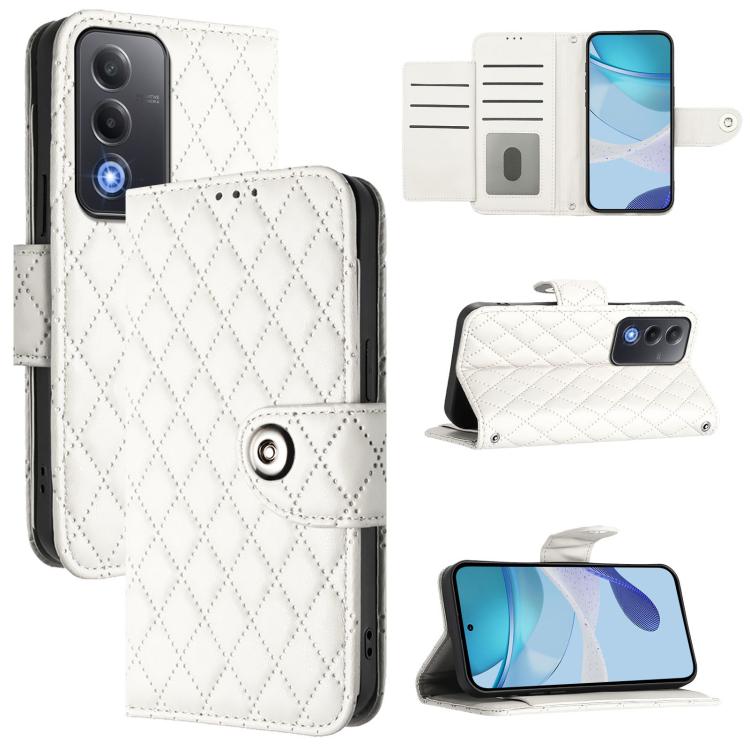 Rhombic Texture Flip Leather Phone Case with Lanyard, For OPPO K13 Turbo 5G, For OPPO Reno14 F 5G, For OPPO A5x 4G Global / 5G Global, For OPPO A5 5G Global / A3 Pro 5G Global, For OPPO Reno14 Pro 5G Global, For OPPO Reno14 5G Global                   ...