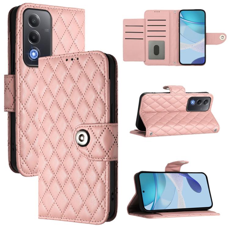 Rhombic Texture Flip Leather Phone Case with Lanyard, For OPPO K13 Turbo 5G, For OPPO Reno14 F 5G, For OPPO A5x 4G Global / 5G Global, For OPPO A5 5G Global / A3 Pro 5G Global, For OPPO Reno14 Pro 5G Global, For OPPO Reno14 5G Global                   ...