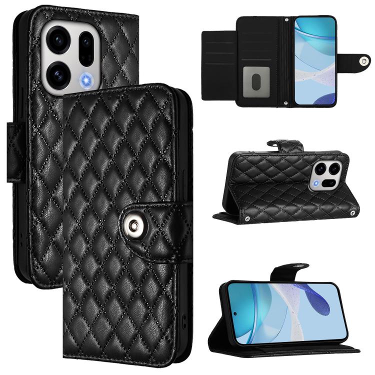 Rhombic Texture Flip Leather Phone Case with Lanyard, For OPPO Reno16 F / Reno16 FS 5G, For OPPO Reno16 / Reno16 Pro 5G Global, For OPPO Find X9s Pro 5G, For OPPO Find X9 Ultra, For OPPO A6s Pro 4G, For OPPO Find X9, For OPPO A6 GT 5G                  ...