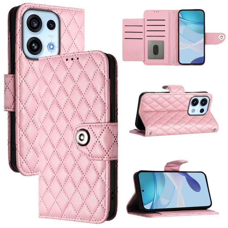 Rhombic Texture Flip Leather Phone Case with Lanyard, For OPPO Reno16 F / Reno16 FS 5G, For OPPO Reno16 / Reno16 Pro 5G Global, For OPPO Find X9s Pro 5G, For OPPO Find X9 Ultra, For OPPO A6s Pro 4G, For OPPO Find X9, For OPPO A6 GT 5G                  ...
