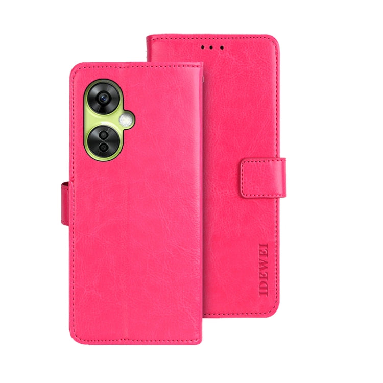 idewei Crazy Horse Texture Leather Phone Case, For OnePlus Nord CE 3 Lite