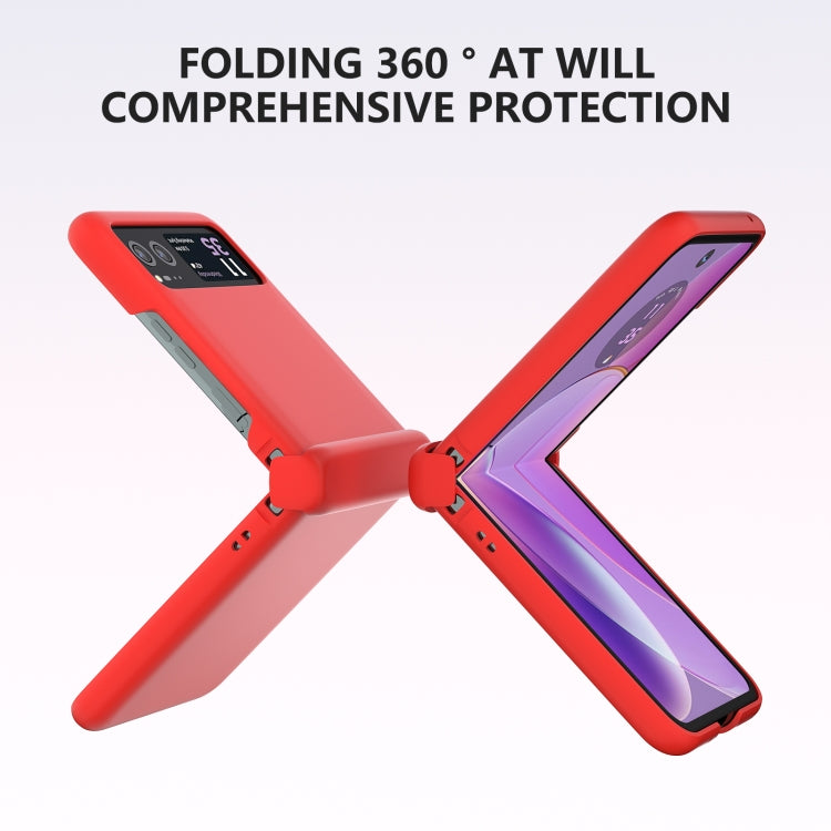 3 in 1 Skin Feel PC Phone Case with Hinge, For Motorola Razr 40